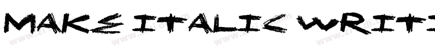 Make italic writing字体转换